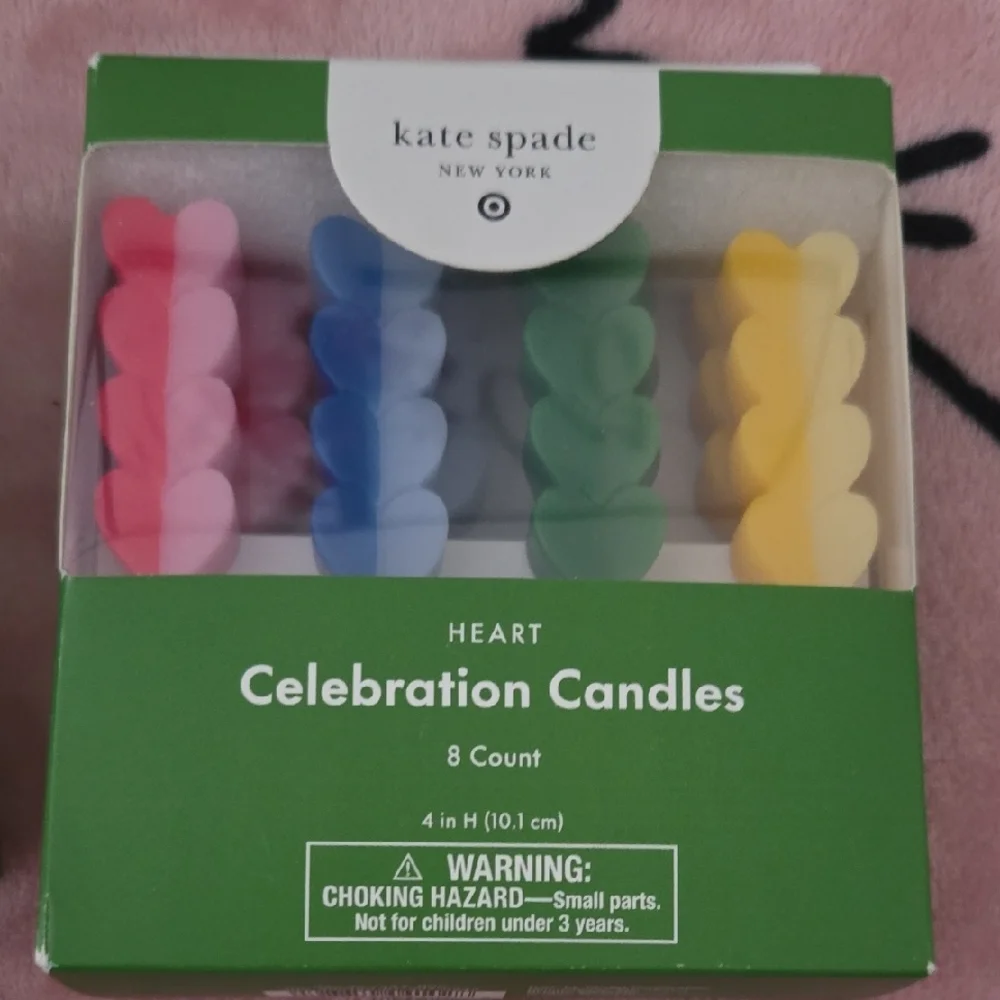 Kate Spade Strawberry and Heart Candles - Multicolor